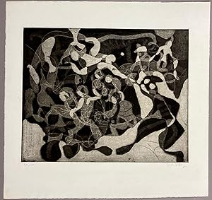Intaglio (Etching and Aquatint) Fine Art Print: "Recess" Titled and Signed