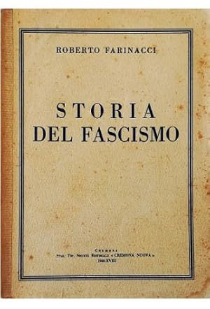 Bild des Verkufers fr Storia del fascismo zum Verkauf von Libreria Tara
