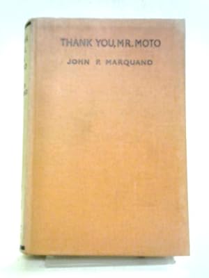 Seller image for Thank You Mr Moto for sale by World of Rare Books