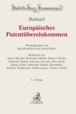 Immagine del venditore per Europaeisches Patentbereinkommen venduto da moluna