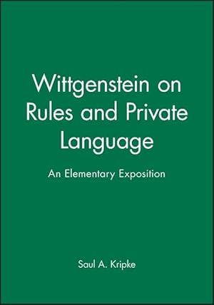 Immagine del venditore per Wittgenstein on Rules and Private Language (Paperback) venduto da Grand Eagle Retail