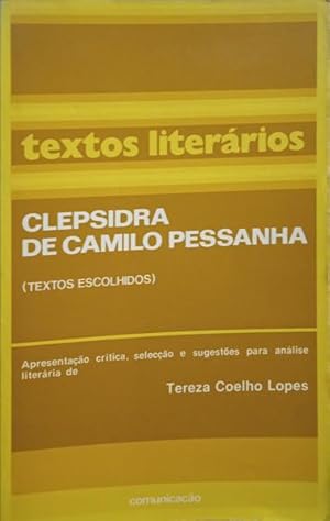 Imagen del vendedor de CLEPSIDRA. a la venta por Livraria Castro e Silva