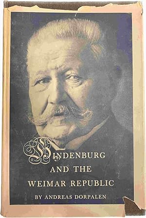 Seller image for Hindenburg and the Weimar Republic for sale by Antiquariaat Schot