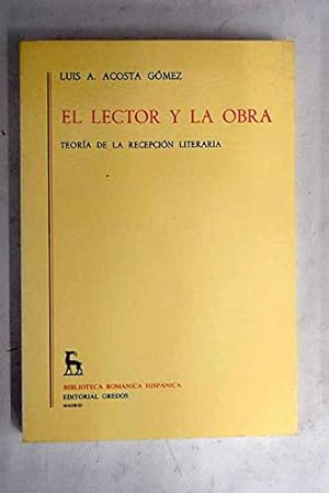 Immagine del venditore per Lector y obra (teoria recepcion literari venduto da Redux Books