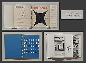 Imagen del vendedor de Bauhaus 1919-1928. a la venta por Biblion Antiquariat