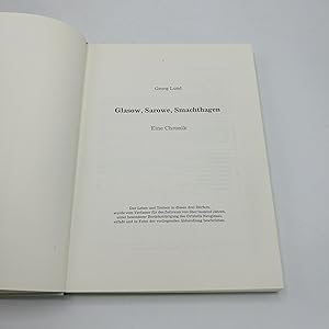 Glasow, Sarowe, Smachthagen Eine Chronik / Georg Lund