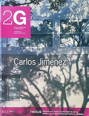Imagen del vendedor de 2G International Architecture Review No13 - 2000 - Carlos Jimenez - Works a la venta por Somerset Books