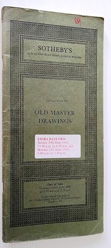 Catalogue of Old Master Drawings Sotheby's sale 22nd June 1982