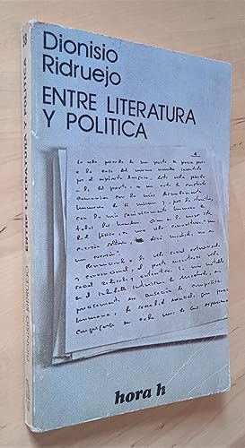Seller image for Entre literatura y poltica for sale by Llibres Bombeta