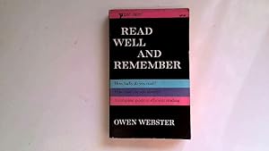 Seller image for Read well and remember for sale by Goldstone Rare Books