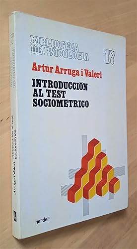 Imagen del vendedor de Introduccin al test sociomtrico a la venta por Llibres Bombeta