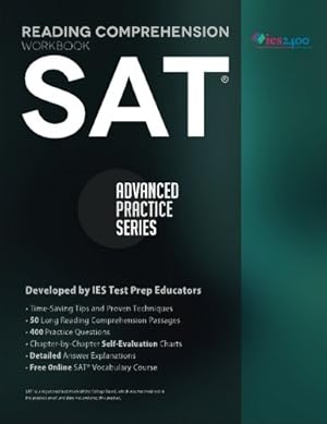 Seller image for SAT Reading Comprehension Workbook: Advanced Practice Series for sale by Redux Books
