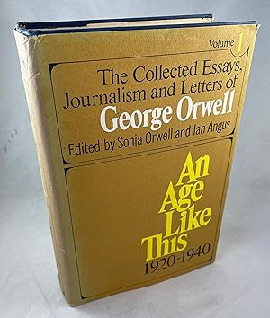 Seller image for An Age Like This 1920-1940: The Collected Essays, Journalism and Letters of George Orwell for sale by Lost Paddle Books, IOBA