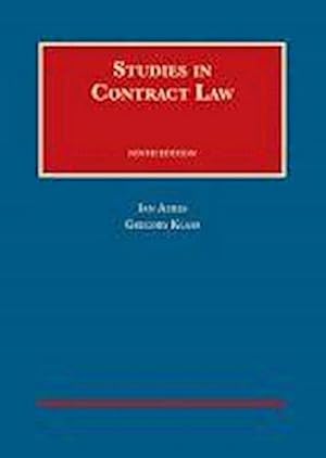 Bild des Verkufers fr Studies in Contract Law zum Verkauf von AHA-BUCH GmbH