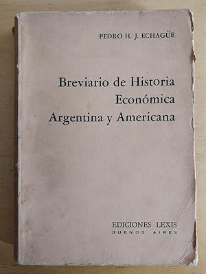Imagen del vendedor de Breviario de historia economica argentina y americana a la venta por International Book Hunting