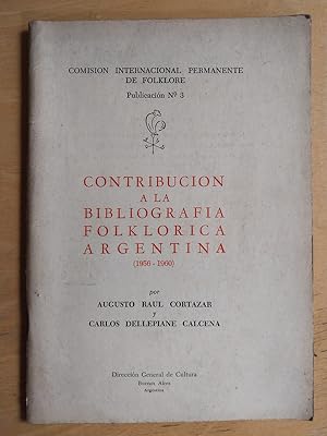 Imagen del vendedor de Contribucion a la bibliografia folklorica argentina a la venta por International Book Hunting