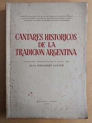 Immagine del venditore per Cantares historicos de la tradicion argentina venduto da International Book Hunting