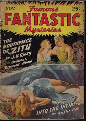 Image du vendeur pour FAMOUS FANTASTIC MYSTERIES: November, Nov. 1942 ( "The Mouthpiece of Zitu" sequel to "Palos of the Dog Star Pack" ) mis en vente par Books from the Crypt