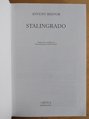 Imagen del vendedor de Stalingrado a la venta por International Book Hunting