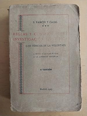 Seller image for Reglas y consejos sobre investigacion cientifica for sale by International Book Hunting