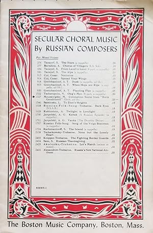 Seller image for Coronation Scene from "Boris Goudounof" (Secular Choral Music by Russian Composers Series #1327) for sale by Mowrey Books and Ephemera