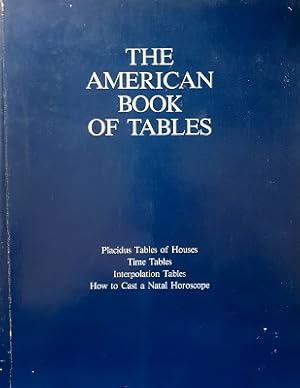 The American Book Of Tables