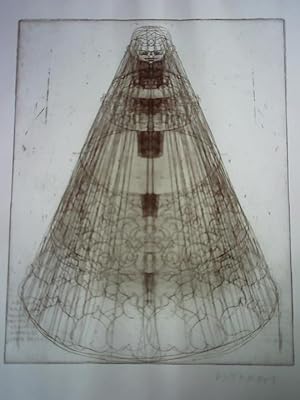 Bild des Verkufers fr Als G. durch das Spielzeug stach, stach er in schreckliche Scheisse - Radierung auf Johannot (Wasserzeichen) zum Verkauf von Celler Versandantiquariat