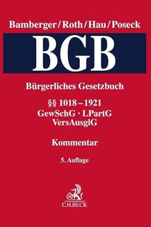 Immagine del venditore per Brgerliches Gesetzbuch Band 4:  1018-1921, GewSchG, LPartG, VersAusglG venduto da BuchWeltWeit Ludwig Meier e.K.