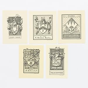 Five armorial bookplates by Percy Roach-Pierson