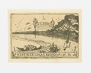 Seller image for An etched bookplate for Frederick Lucas Benham MD for sale by Michael Treloar Booksellers ANZAAB/ILAB