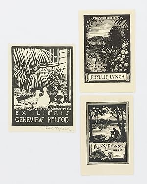 Three bookplates by Phillip Litchfield (one signed)