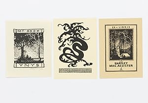 Three bookplates by Roy Davies, one signed