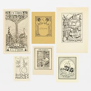 A small collection of six Australian bookplates
