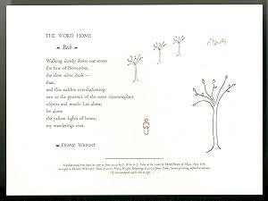 Bild des Verkufers fr [Broadside]: The Word Home zum Verkauf von Between the Covers-Rare Books, Inc. ABAA