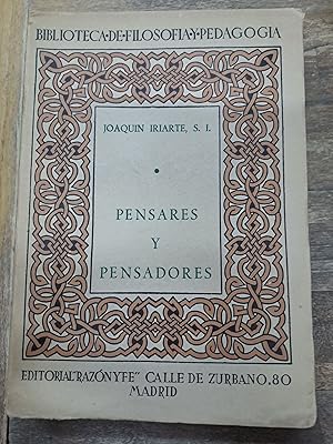 Seller image for Pensares y pensadores for sale by Libros nicos