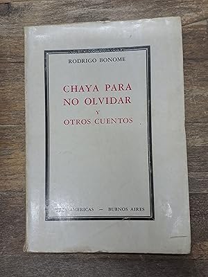 Immagine del venditore per Chaya para no olvidar y otros cuentos venduto da Libros nicos