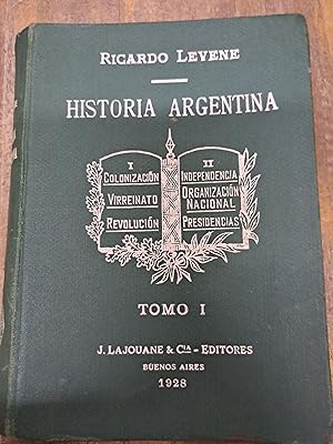 Immagine del venditore per Historia Argentina, Tomo I venduto da Libros nicos