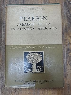 Imagen del vendedor de Pearson, creador de la estadistica aplicada a la venta por Libros nicos