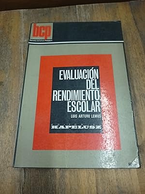 Imagen del vendedor de Evaluacion del rendimiento escolar a la venta por Libros nicos