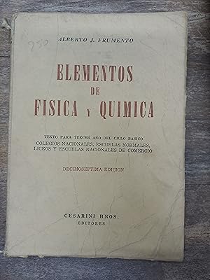 Imagen del vendedor de Elementos de fisica y quimica a la venta por Libros nicos