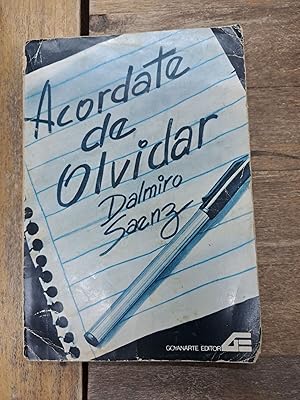 Seller image for Acordate de olvidar for sale by Libros nicos