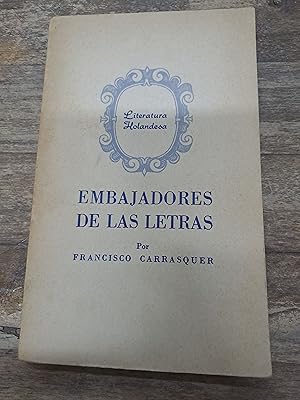 Imagen del vendedor de Embajadores de las letras a la venta por Libros nicos