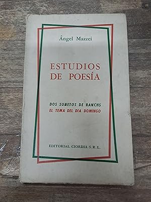 Immagine del venditore per Estudios de poesia venduto da Libros nicos