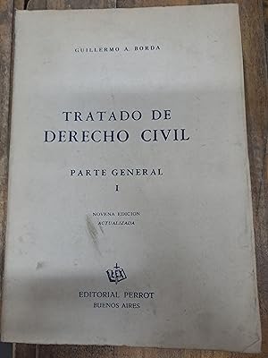 Imagen del vendedor de Tratado de Derecho Civil, Parte General I a la venta por Libros nicos