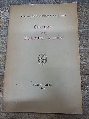 Immagine del venditore per Epocas de Buenos Aires venduto da Libros nicos