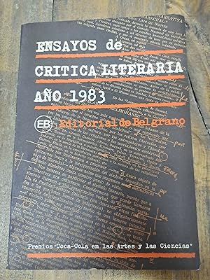 Imagen del vendedor de Ensayos de critica literaria ao 1984 a la venta por Libros nicos