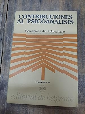 Seller image for Contribuciones al Psicoanalisis for sale by Libros nicos