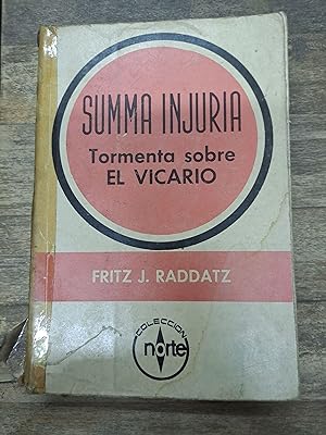 Seller image for Summa injuria. Tormenta sobre el vicario for sale by Libros nicos