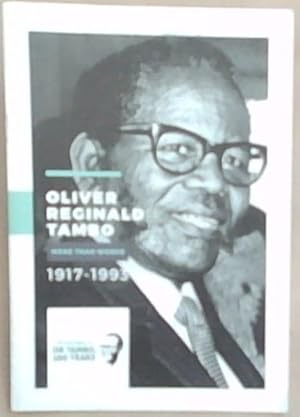 Bild des Verkufers fr Oliver Reginald Tambo 1917 - 1993 : More Than Words zum Verkauf von Chapter 1