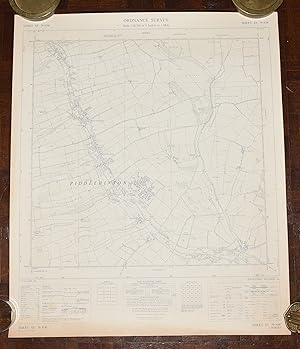 Ordnance Survey MAP Sheet SY 79 NW DORSET Scale 1:10560 inches to 1 mile. Shows areas of PIDDLEHI...